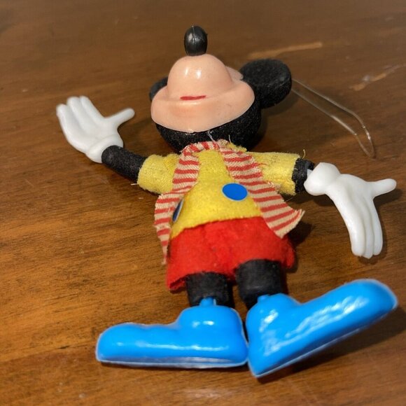 1970s Vintage Mickey Mouse Flocked Christmas Ornament - Picture 3 of 6